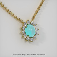 2.73 Ct. Gemstone Necklace, 18K Yellow Gold 2