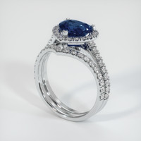 1.92 Ct. Sapphire Ring, Platinum 950 2