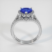 2.58 Ct. Blue Sapphire Ring, Platinum 950 3