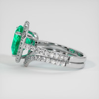 3.10 Ct. Emerald Ring, Platinum 950 4