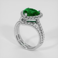 1.85 Ct. Emerald Ring, Platinum 950 2