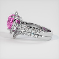 2.11 Ct. Pink Sapphire Ring, Platinum 950 4