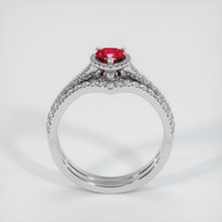 0.46 Ct. Ruby Ring, Platinum 950 3