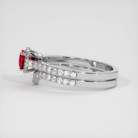 0.46 Ct. Ruby Ring, Platinum 950 4