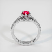 0.53 Ct. Ruby Ring, Platinum 950 3