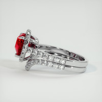 2.03 Ct. Ruby Ring, Platinum 950 4