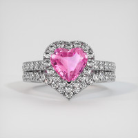 1.04 Ct. Sapphire Ring, Platinum 950 1