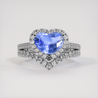 1.95 Ct. Blue Sapphire Ring, Platinum 950 1