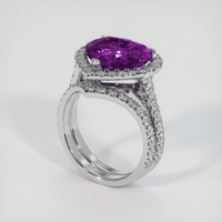 5.17 Ct. Purple Sapphire Ring, Platinum 950 2