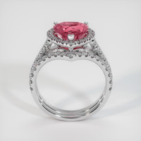 2.06 Ct. Padparadscha Sapphire Ring, Platinum 950 3