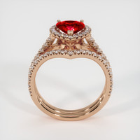 0.76 Ct. Ruby Ring, 14K Rose Gold 3