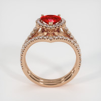 0.81 Ct. Ruby Ring, 14K Rose Gold 3