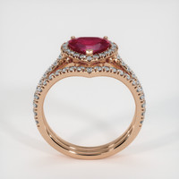 1.44 Ct. Ruby Ring, 14K Rose Gold 3