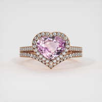 5.25 Ct. Sapphire Ring, 14K Rose Gold 1