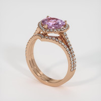 5.25 Ct. Sapphire Ring, 14K Rose Gold 2