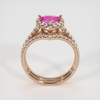 1.04 Ct. Sapphire Ring, 14K Rose Gold 3