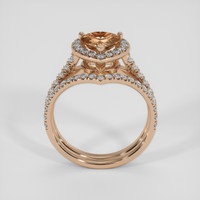 1.24 Ct. Padparadscha Sapphire Ring, 14K Rose Gold 3