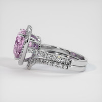 5.25 Ct. Pink Sapphire Ring, 10K White Gold 4