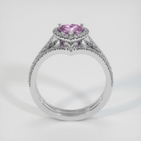 1.03 Ct. Pink Sapphire Ring, 10K White Gold 3