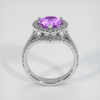 2.00 Ct. Purple Sapphire Ring, 10K White Gold 3