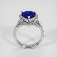 4.02 Ct. Blue Sapphire Ring, 14K White Gold 3