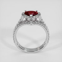 1.28 Ct. Ruby Ring, 14K White Gold 3