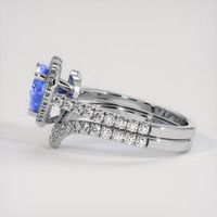 1.95 Ct. Blue Sapphire Ring, 14K White Gold 4