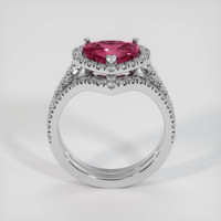 2.03 Ct. Purplish Pink Sapphire Ring, 14K White Gold 3