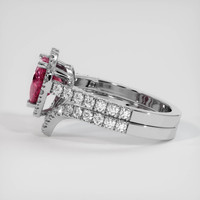 2.03 Ct. Purplish Pink Sapphire Ring, 14K White Gold 4