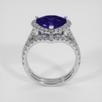 3.53 Ct. Purple Sapphire Ring, 14K White Gold 3