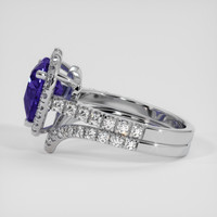 3.53 Ct. Purple Sapphire Ring, 14K White Gold 4
