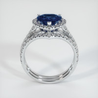 1.92 Ct. Sapphire Ring, 18K White Gold 3