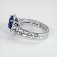 1.92 Ct. Sapphire Ring, 18K White Gold 4