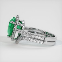 3.01 Ct. Emerald Ring, 18K White Gold 4