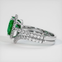 1.80 Ct. Emerald Ring, 18K White Gold 4