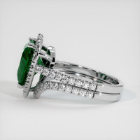 2.82 Ct. Emerald Ring, 18K White Gold 4