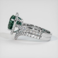 3.34 Ct. Bi Color Sapphire Ring, 18K White Gold 4