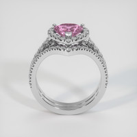 0.99 Ct. Sapphire Ring, 18K White Gold 3
