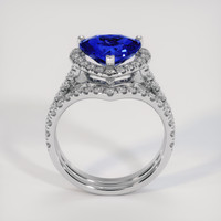 3.03 Ct. Blue Sapphire Ring, 18K White Gold 3