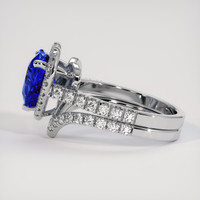 3.03 Ct. Blue Sapphire Ring, 18K White Gold 4