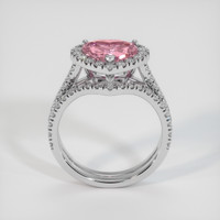 2.01 Ct. Pink Sapphire Ring, 18K White Gold 3
