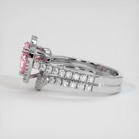 2.01 Ct. Pink Sapphire Ring, 18K White Gold 4