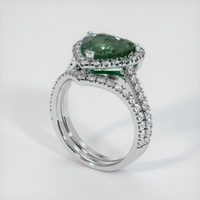 3.64 Ct. Sapphire Ring, 18K White Gold 2