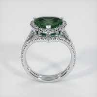 3.64 Ct. Sapphire Ring, 18K White Gold 3