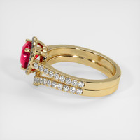 1.38 Ct. Purplish Red Ruby Ring, 10K Yellow Gold 4