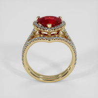 2.03 Ct. Ruby Ring, 10K Yellow Gold 3
