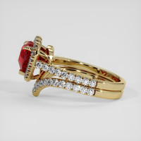 2.03 Ct. Ruby Ring, 10K Yellow Gold 4