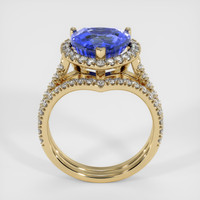 4.04 Ct. Blue Sapphire Ring, 14K Yellow Gold 3