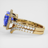 4.04 Ct. Blue Sapphire Ring, 14K Yellow Gold 4