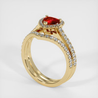 Ruby Ring 0.80 Ct. 14K Yellow Gold Preview